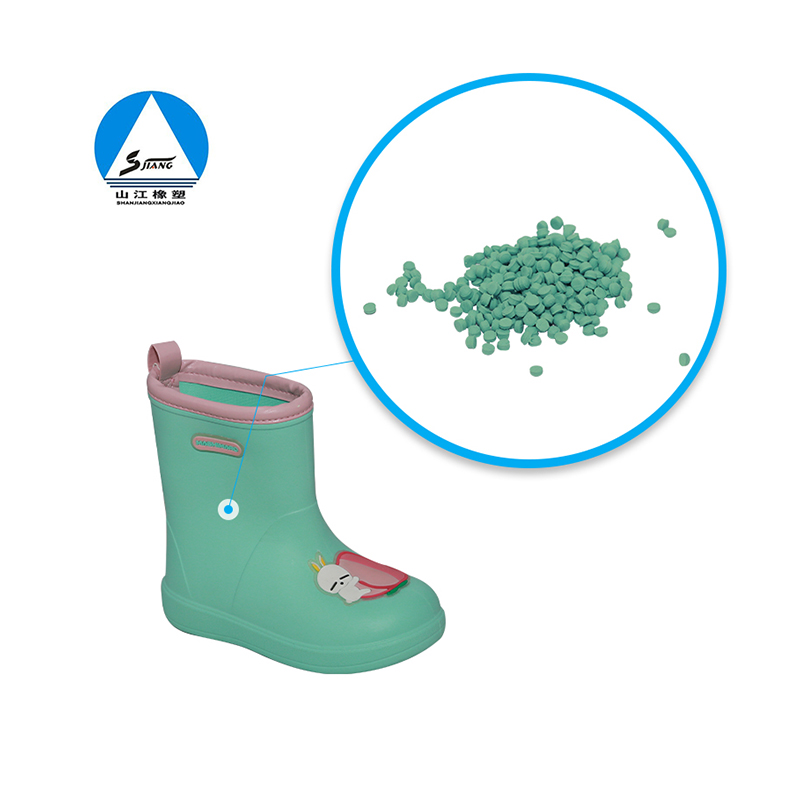 EVA rain boots rubber particles